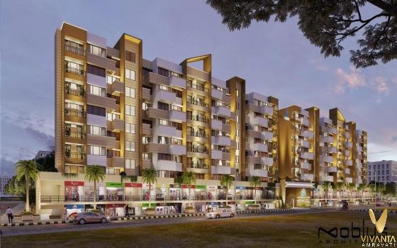 Vandhan-Park-1bhk-flat-for-sale-Top-builders-amravati-bird-eye-views